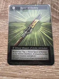 Sorcery TCG Beta: Spear of Destiny #2 -Unique - Image 1