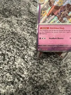 Pokemon TCG Shiny Dachsbun Holo Rare Card 161/091 Paldean Fates NM - Image 5