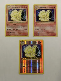 Pokemon - Evolutions Set Ninetales Holo 3-Card Lot (2 Holos & 1 Reverse Holo) - Image 1