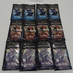 Disney Lorcana The First Chapter TCG Trading Card Game 12 Pack Lot Ready To Ship - Image 1