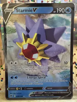 Pokemon TCG Starmie V Astral Radiance Holo Ultra Rare Card 030/189 - Image 1
