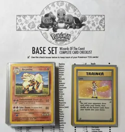 Pokemon TCG Base Set Unlimited 26 Regular Card Lot Commons, Uncommons and Rares - Image 1