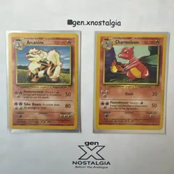 Pokemon TCG Base Set Unlimited 26 Regular Card Lot Commons, Uncommons and Rares - Image 2