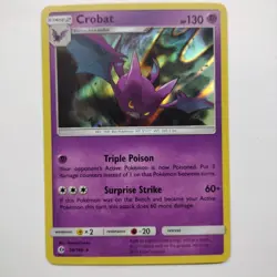 Crobat 56/149 Sun & Moon Base Holo Rare 2017 Pokemon Card LP - Image 1