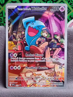 Team Rockets Wobbuffet 203 Black Star Promo Pokemon Card - Image 1