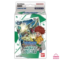 Digimon Card Game Start Deck Gaia Green Korean Version STK-04 - Image 1
