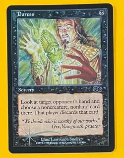 MTG DURESS (Foil) Arena Promo (OldManMTG 013-265) - Image 1