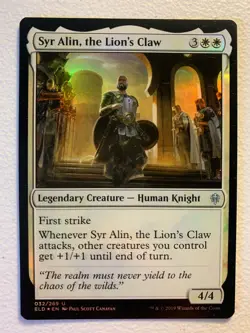 MTG 1x FOIL Syr Alin, the Lion's Claw Throne of Eldraine Magic Gathering x1 NM - Image 1