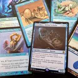 Grazilaxx illithid Rare MERFOLK Tribal Custom Complete Commander Magic Deck. MTG - Image 1