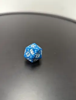 MTG Blue Streets of New Capenna Edition Spindown Die 20 Sided Dice Life Counter - Image 1