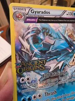 Pokemon Ancient Origins Prerelease Promo Holo Gyarados XY60 Black Star - Image 2