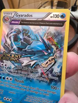 Pokemon Ancient Origins Prerelease Promo Holo Gyarados XY60 Black Star - Image 3