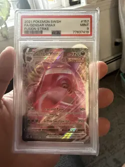2021 Pokemon SWSH FA/Gengar VMAX Fusion Strike PSA 10 - Image 1