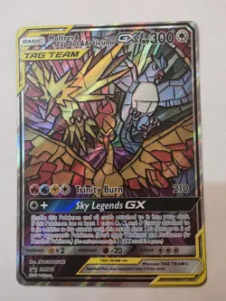 Pokemon TCG Moltres, Zapdos, Articuno GX 2019 Hidden Fates Promo SM210 - Image 1