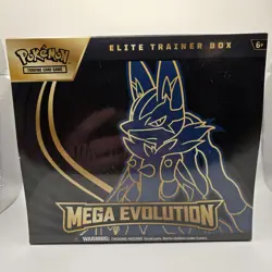 Pokemon TCG Pokemon Mega Evolution Lucario ETB Elite Trainer Box NEW - Image 1