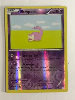 Pokemon TCG Generations Reverse Holographic Slowpoke 32/83 Moderately Played - Image 1