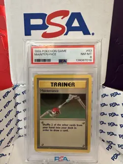 1999 Pokemon Game #83 Maintenance PSA NM-MT 8 - Image 1