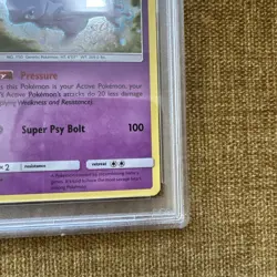 PSA 9 Mewtwo Holo SM77 Promo Shining Legends Pin Coll. 2017 - HD Swirl Pokemon - Image 4