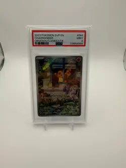 2023 Pokemon Obsidian Flames ETB Charmander #44 PSA 9 Mint Black Star Promo - Image 1
