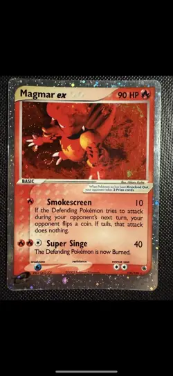 Magmar ex 100/109 Holo Rare - EX Ruby & Sapphire (2003) Pokemon Vintage - Swirl! - Image 1