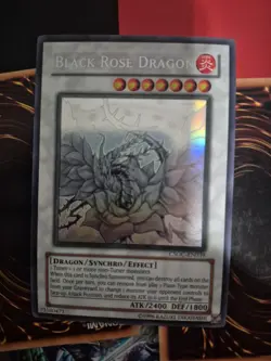 BLACK ROSE DRAGON - UNLIMITED GHOST RARE NM/VLP CSOC-EN039 - YUGIOH EXOTIC! - Image 1
