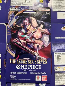 OP 14 LOT OF 18 Packs The Azure Sea’s Seven One Piece TCG Sleeved Booster Packs - Image 3