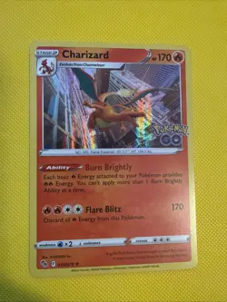 Pokemon TCG Charizard Pokemon Go 010/078 Rare Holo Card NM Mint - Image 1
