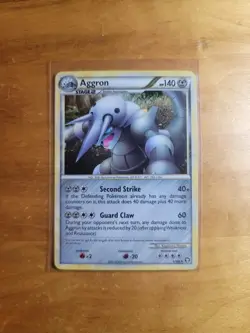 Aggron 1/102 Triumphant Holo Rare 2010 Pokemon TCG Card NM - Image 1