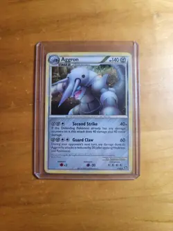 Aggron 1/102 Triumphant Holo Rare 2010 Pokemon TCG Card NM - Image 3