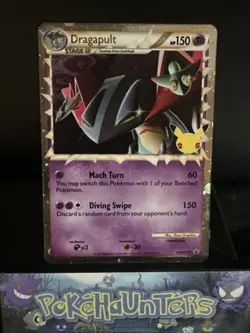 Pokemon Card Dragapult SWSH132 STANDARD Holo Black Star Promo Celebrations NM - Image 1