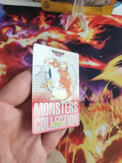 Pokemon Card Rattikarl Raticate Japanese Carddass Red 96 Monsters Collection Exc - Image 5