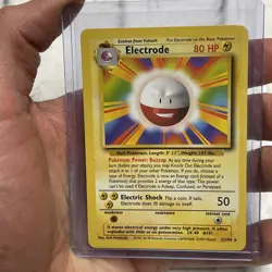 POKEMON ELECTRODE VINTAGE WOTC BASE SET NON-HOLO 21/102 NINTENDO RARE CARD NM - Image 1