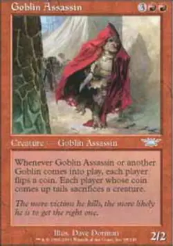 T-Chinese Goblin Assassin ~ Near Mint Legions Foreign Stock Image MTG Magic Ulti - Image 1