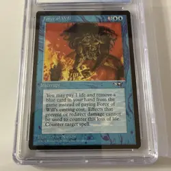 MTG: Graded - FORCE OF WILL Alliances - CGC 8 - Collector Or Break Out And Play! - Image 3
