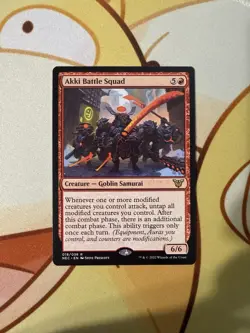 Akki Battle Squad Commander: Kamigawa: Neon Dynasty Regular - Image 1