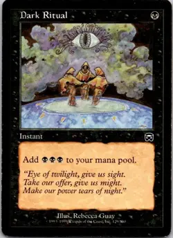 MTG Magic The Gathering Dark Ritual Mercadian Masques Played See Scan D - Image 1