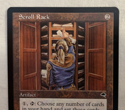 1x Scroll Rack Tempest MTG Magic the Gathering LP/NM - Image 2