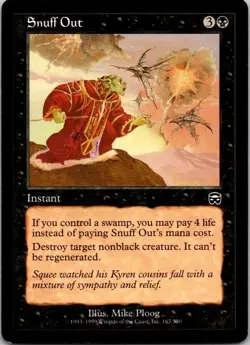 MTG Magic The Gathering Snuff Out Mercadian Masques Played See Scan F - Image 1