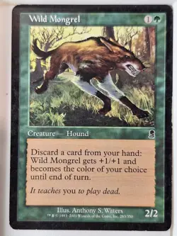 Wild Mongrel - Odyssey - Magic the Gathering MTG Nice! - Image 1