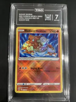 Radiant Heatran 027/189 Swsh10: Astral Radiance Holo TAG 7 Near Mint NM Pokemon - Image 1