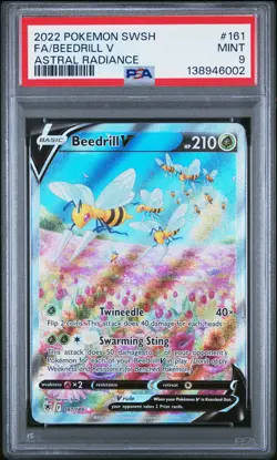 Beedrill V 161/189 Astral Radiance Pokemon PSA 9 *002 - Image 1