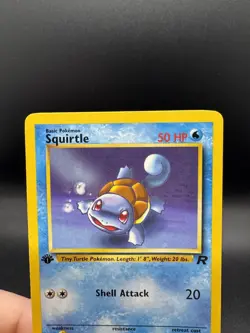 Pokemon TCG Squirtle Team Rocket 68/82 1st Edition Common Vintage WoTC LP - Image 3