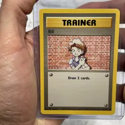 Trainer Bill 91/102 Pokemon TCG 1999 Base Set Unlimited Common Regular NM/MT Vtg - Image 1