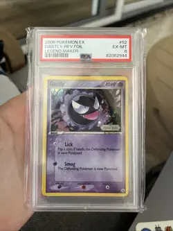 2006 POKEMON EX LEGEND MAKER GASTLY #52 REVERSE PSA 6 EX-MT - Image 1