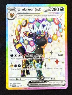 Pokemon Prismatic Evolutions SVP Umbreon ex 176 Espeon ex 175 Black Star Promos - Image 3
