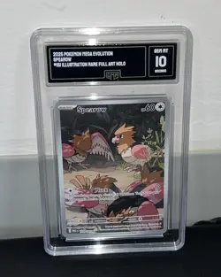 SPEAROW POKEMON TCG FULL ART 151/132 GMA GRADE 10! MINT CONDITION! 🚨🚨 - Image 1