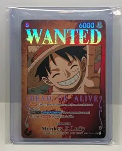 2023 One Piece Monkey D. Luffy OP03 Wanted Alt Art ST01-012 English - Image 1