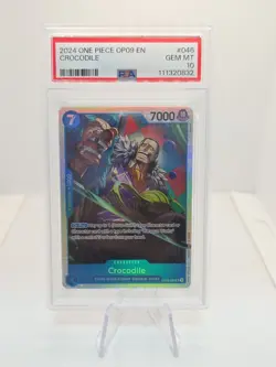 Crocodile #046 - OP09-046 Emperors in the New World Foil - One Piece TCG PSA 10 - Image 1