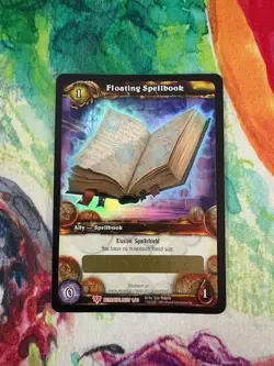 Floating spellbook world of warcraft wow tcg unscratched loot - Image 1