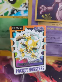 Pokemon Karte Card japanese carddass Pocket monsters 1997 Simsala Alakazam Exc - Image 1
